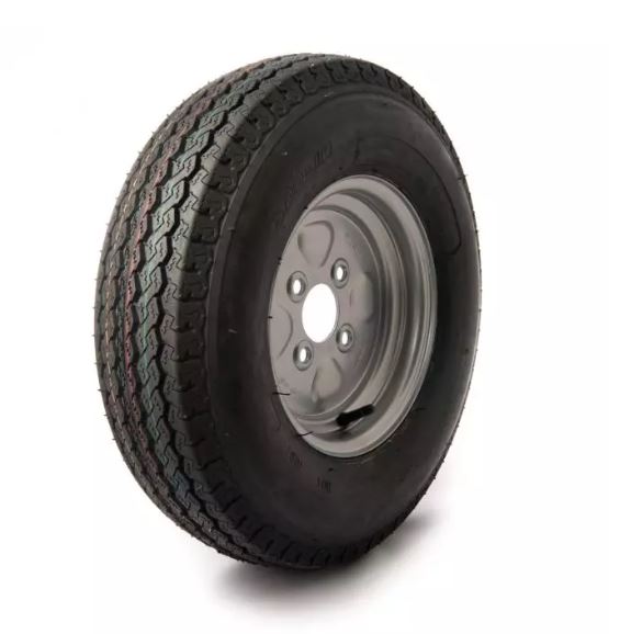 5.00-10, 6 ply, 100mm. PCD wheel assembly