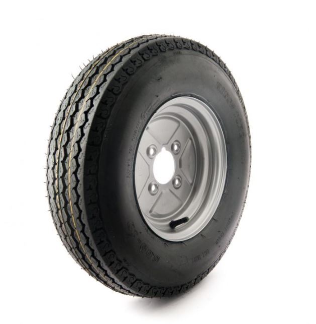 5.00-10, 8 ply, 4 on 4" PCD wheel assembly