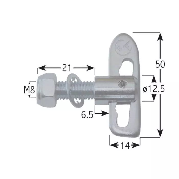 Bolt On Antiluce Fastener - 8mm