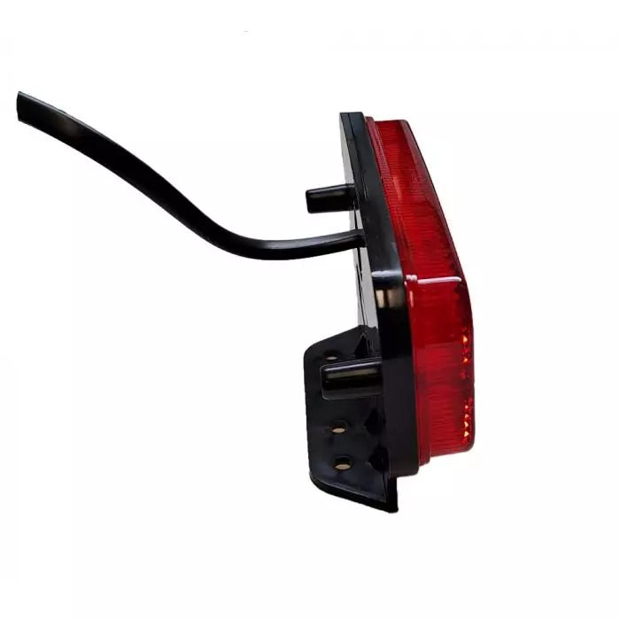 LED Side Marker Light, Red Lens, DC12-24V, ABS+PMMA Housing, IP65, E-Mark Approved.