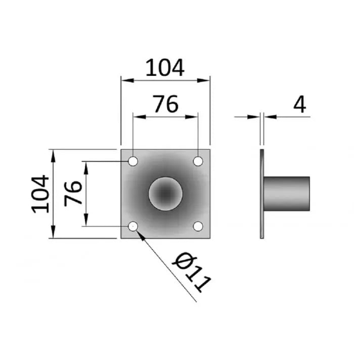 Mounting Spigot For PRP616 And PRP108 Props