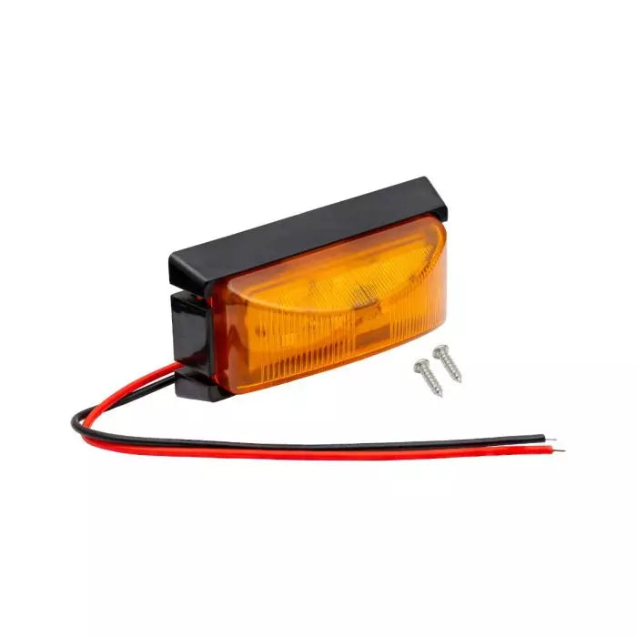 TrailerTek LED Side Marker Light 12/24V, Amber Lens, 74 x 38 x 30mm