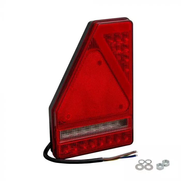 LED Trailer Light (Right), DC12-24V, Rear Position (Dual Mode)/Direction Indicator/Brake/Fog/Reflector, Screw Base, E-Mark Appro