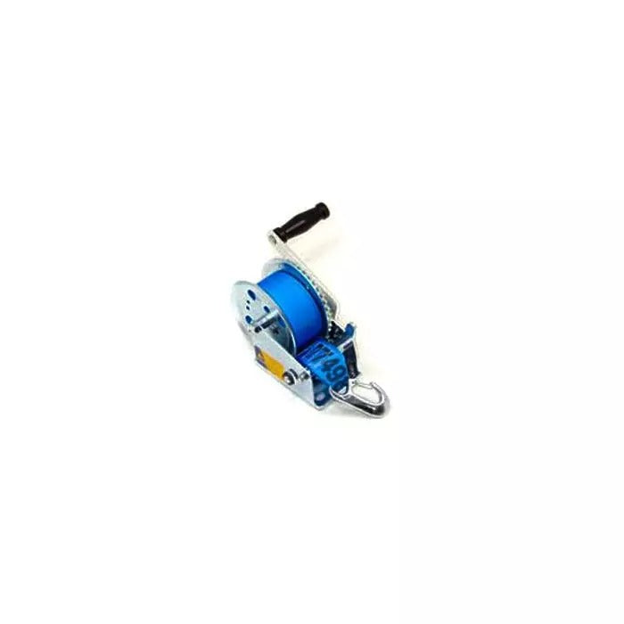 TT hand winch 525, 320 kg. cap. c/w . strap & hook