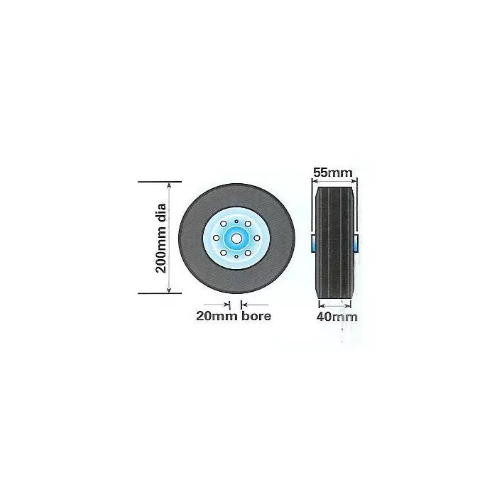 Spare wheel for Knott plain-tube jockey wheels