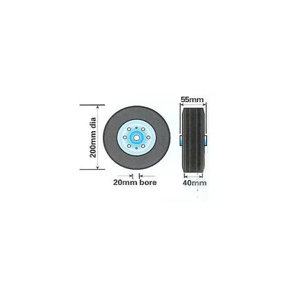 Spare wheel for Knott plain-tube jockey wheels