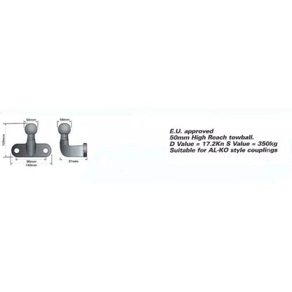 High reach towball D=17.2KN