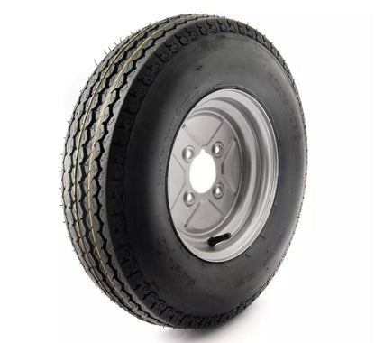 5.00-10, 6 ply, 4 on 4" PCD wheel assembly