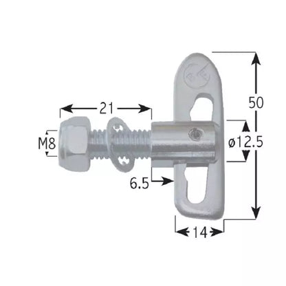 Bolt On Antiluce Fastener - 8mm