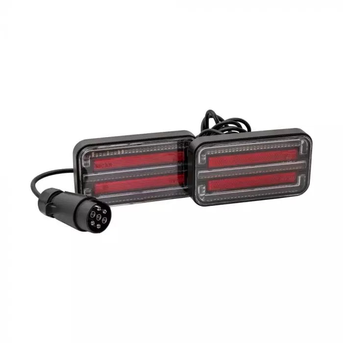 LED Trailer Light Kit, DC12-24V, IP65, Screw Base, 2.5M Cable Between Lights, 7.5M Cable to Plug, Dynamic Indicator Design, E-ma