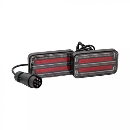 LED Trailer Light Kit, DC12-24V, IP65, Screw Base, 2.5M Cable Between Lights, 7.5M Cable to Plug, Dynamic Indicator Design, E-ma