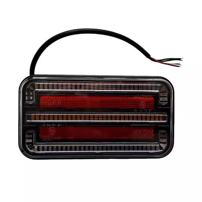 LED Trailer Light(Right), DC12-24V, IP65, Screw Base, Dynamic Design on Indicators, E-mark Approved. Functions: Position/Brake/Indicator/Reflector.